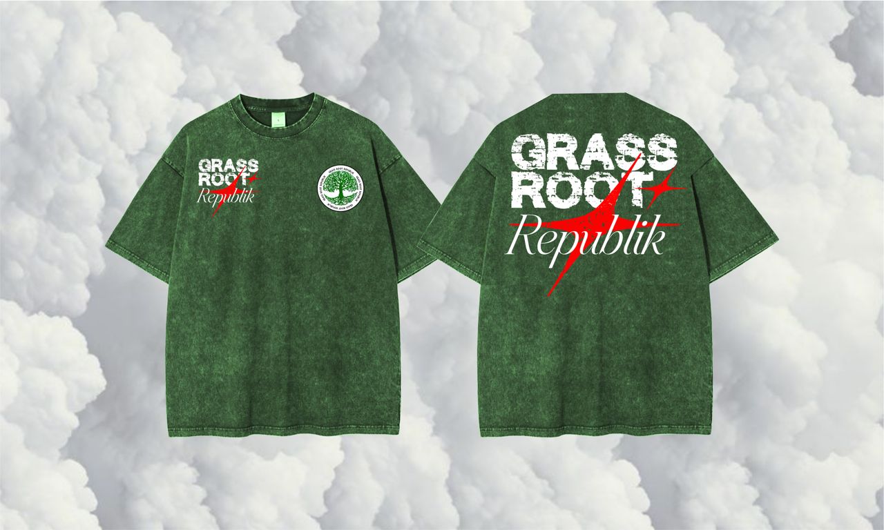 Green Rooted Washed Tee